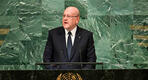 Primer ministro interino del Líbano, Najib Mikati, ante la Asamblea General de las Naciones Unidas en Nueva York. Foto: ARCHIVO.