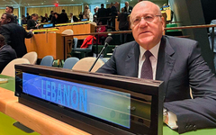 Najib Mikati, en la 78ª Asamblea General de las Naciones Unidas. Foto: NNA.