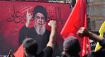 Nasrallah, hablando con motivo de Ashura. Foto: AP/Hussein Malla.