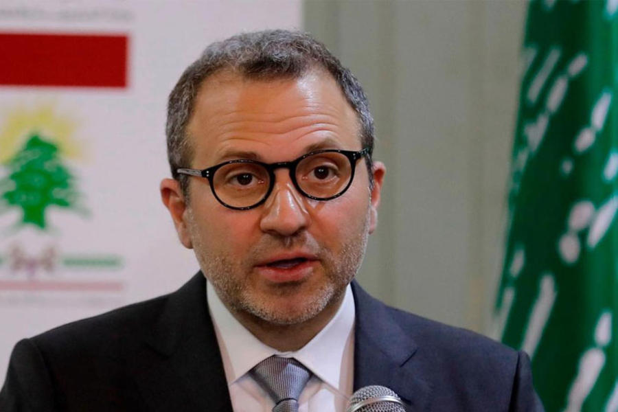 Gebran Bassil, sancionado por el Tesoro de Estados Unidos el 6 de noviembre de 2020. Foto: AFP,