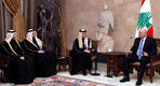 El presidente del Líbano, Joseph Aoun, recibió al ministro de Asuntos Exteriores de Qatar, Mohammed bin Abdulrahman Al Thani, en el Palacio Baabda | Febrero 4, 2025 (Foto: Presidencia Líbano)