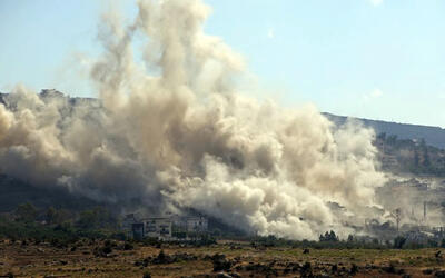 Detonaciones israelíes de edificios en Al-Mansouri, en el distrito de Tiro, sur del Líbano | Septiembre 10, 2026 (Foto: Kawnat Haju / AFP)