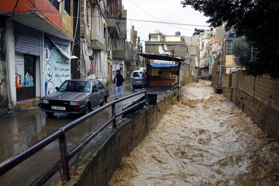 Tormenta Norma azota al Líbano