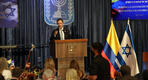 El canciller de Colombia, Omar Bula, durante la ceremonia que marcó la apertura de la embajada de Colombia en Jerusalén (Foto: Abir Sultan / EFE)