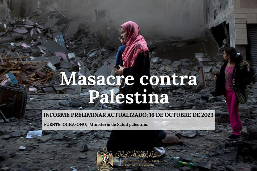 Informe del saldo humano y material en Palestina tras los brutales ataques de la ocupación 