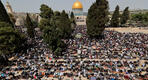 La oración del viernes en la mezquita Al-Aqsa.