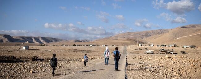 Más de 12.000 niños palestinos desplazados por Israel en Cisjordania