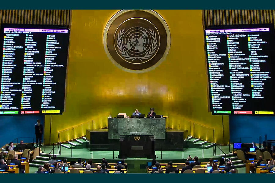 ONU: Asamblea General otorga a Palestina más derechos de participación