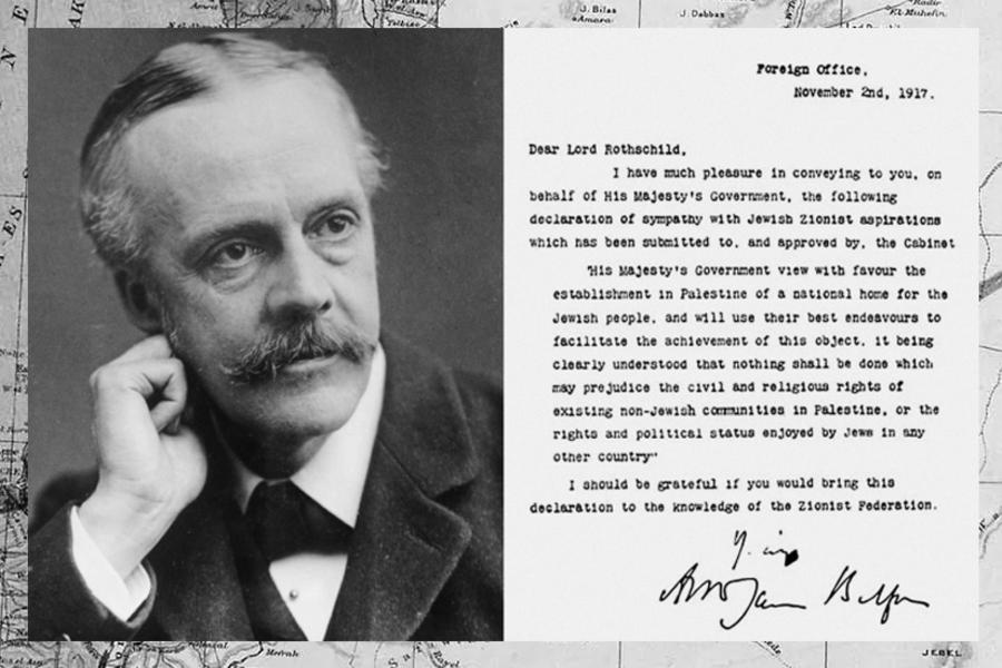 Declaración Balfour. Foto: Archivo.
