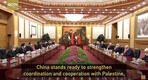 Palestina firma asociación estratégica con China durante la visita de Abbas