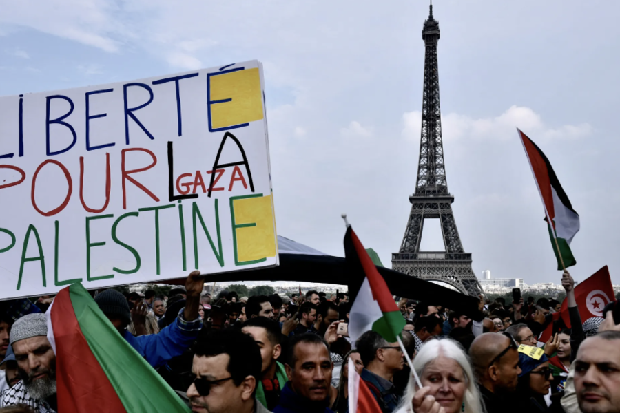 Palestina se instala en el centro de la carrera presidencial francesa