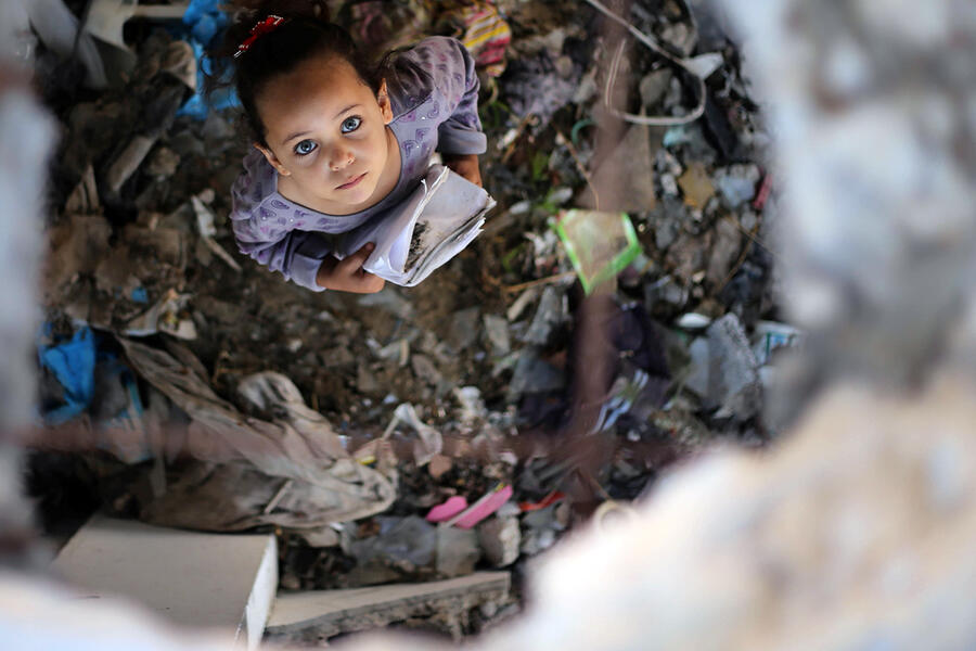 UNRWA impulsa vacunación masiva de infantes en Gaza