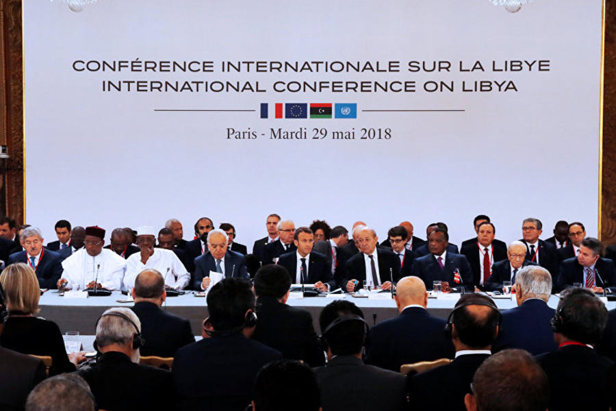 Conferencia sobre Libia. París, mayo 29, 2018 (Foto: Etienne Laurent / Reuters).