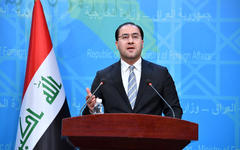 Ahmed al-Sahaf, portavoz de la Cancillería iraquí