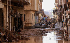 Devastación en Derna, Libia (Foto: AFP)