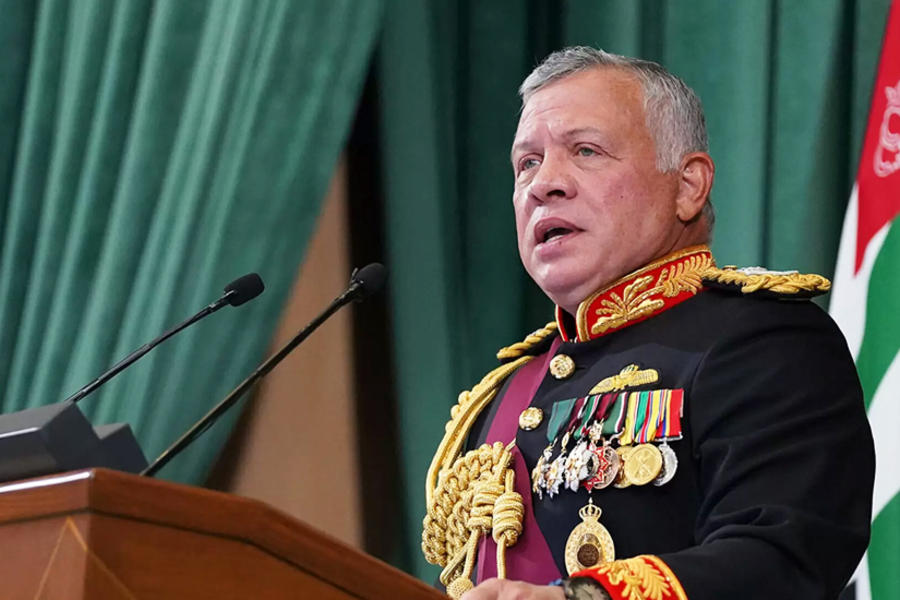 Rey Abdullah II de Jordania. 