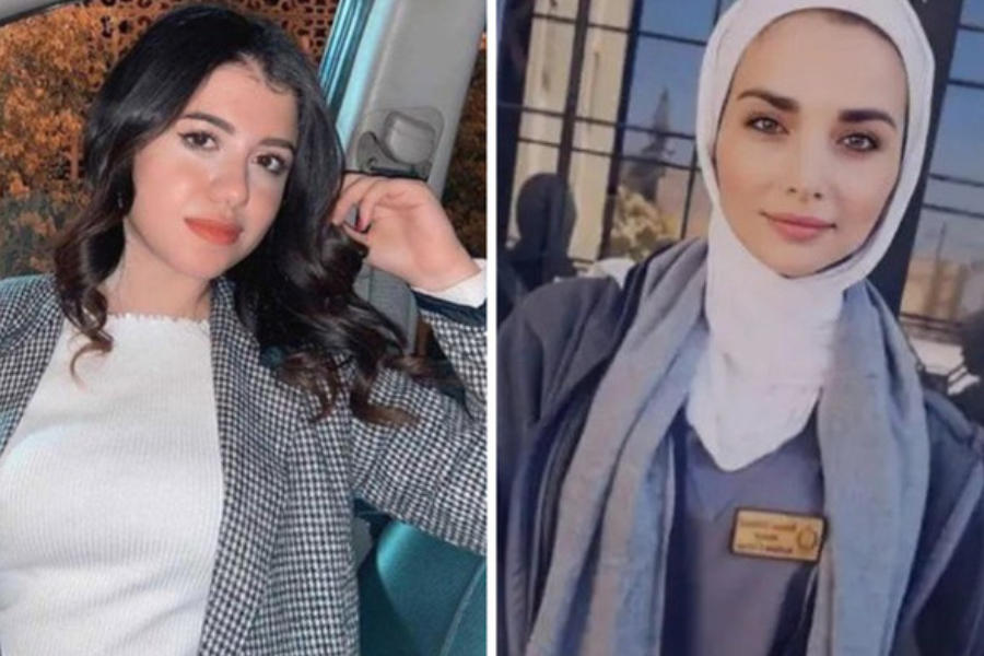 Nayera Ashraf (L), una estudiante de arte de 21 años, apuñalada en Egipto; la estudiante de enfermería Iman Ersheid, de 18 años, fue asesinada a tiros en Jordania. Foto: Reuters.