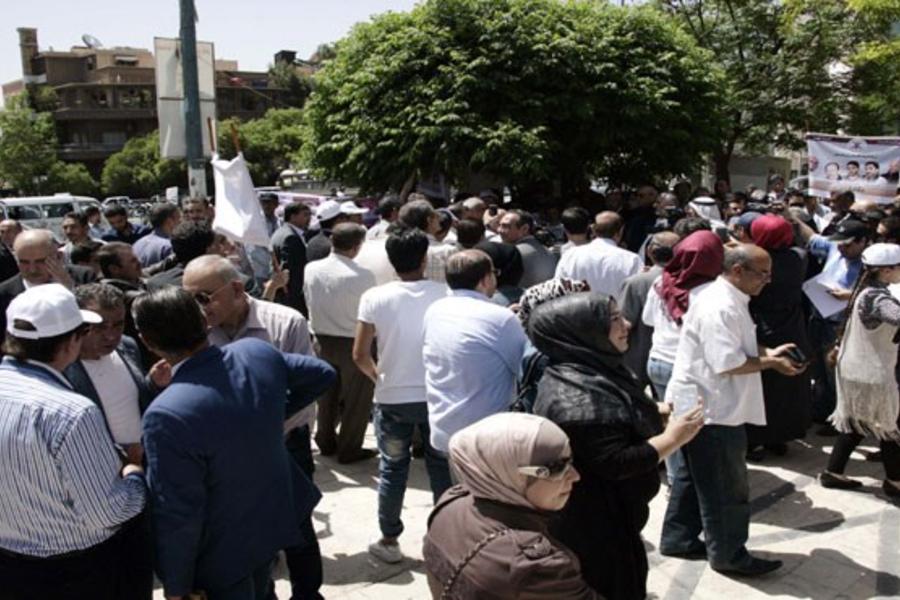 Acto de solidaridad en Damasco con huelguistas en cárceles israelíes