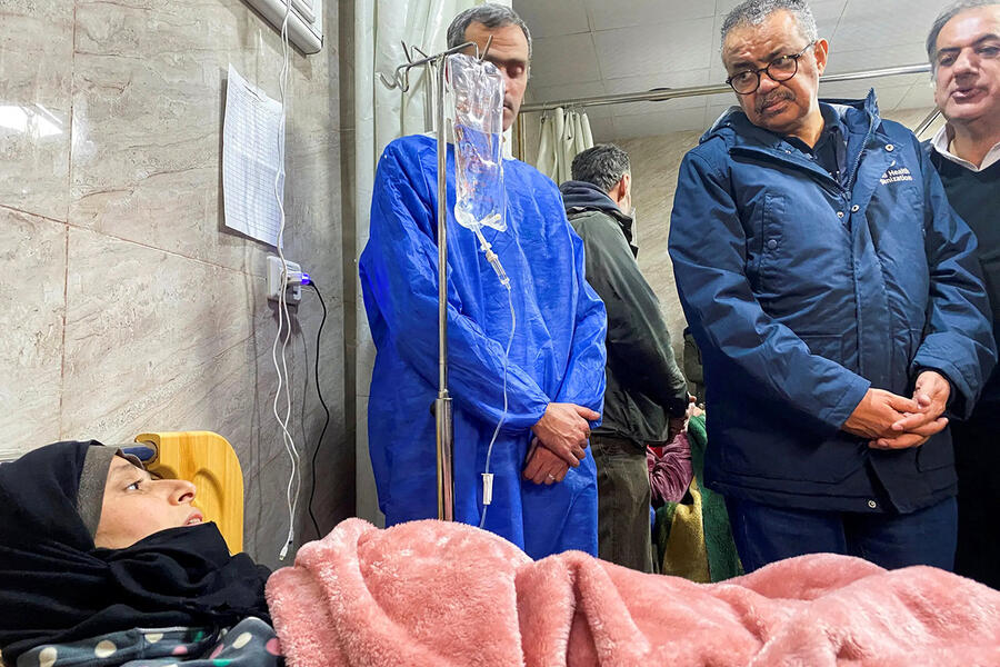 Alepo: Director General de la OMS inspecciona áreas afectadas por el terremoto