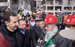 Alepo: el presidente Asad y la primera dama visitan zona de rescate