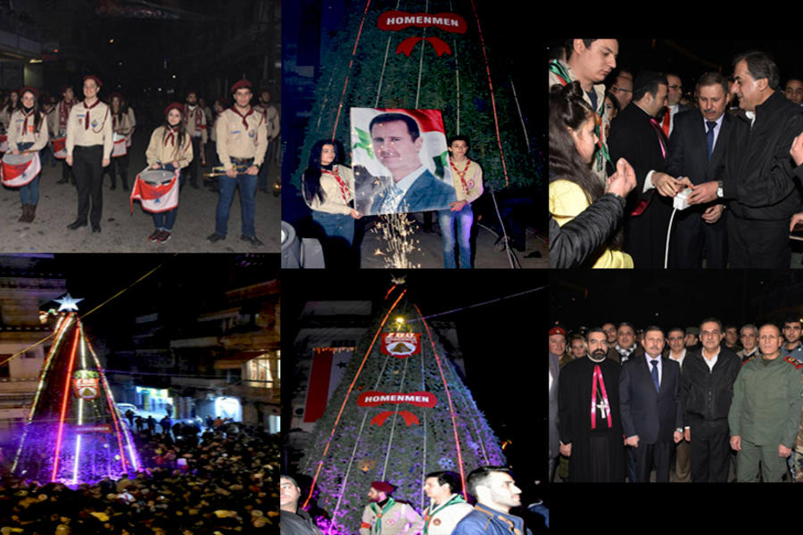 Acto oficial de encendido del Árbol Navideño 2017 - Alepo, Dic. 12, 2017  |  (Imágenes SANA).