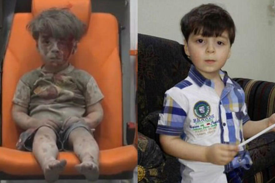 Cascos Blancos usaron a Omran