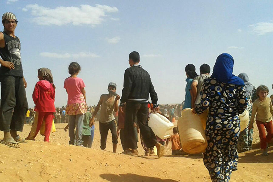 Refugiados en Rukban (Fotos Archivo AP).