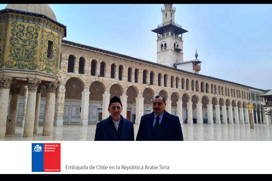 Damasco: Encargado de Negocios de Chile visita la emblemática Mezquita Omeya