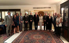 Despedida del Embajador de Siria, Dr. Sami Salameh, en la Residencia oficial argentina en Damasco (Foto: Embajada Argentina en Siria)