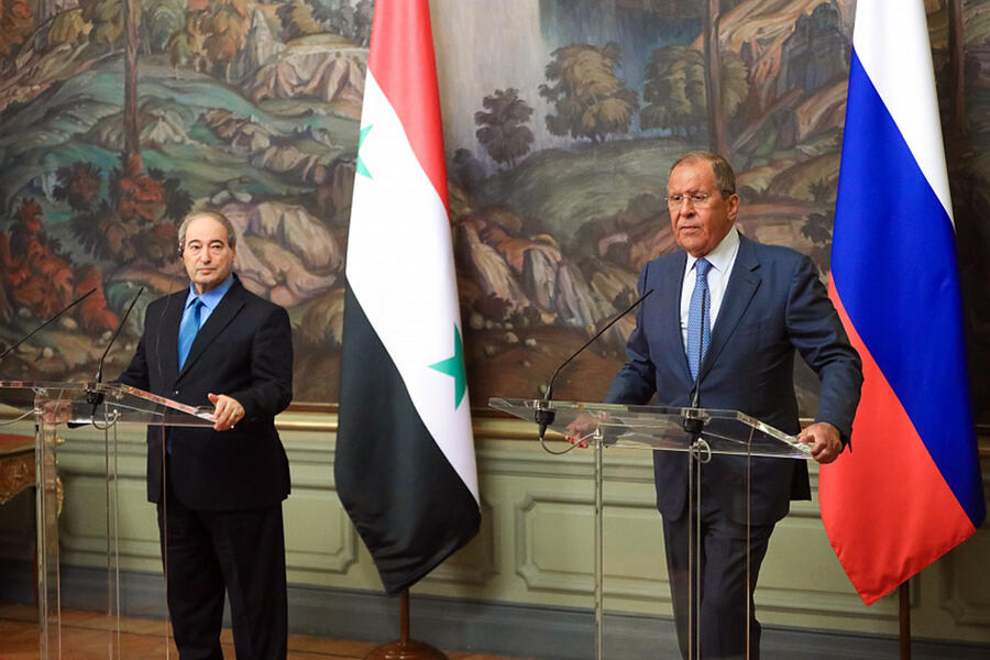 Conferencia de prensa conjunta de los ministros Mikdad y Lavrov | Moscú, Agosto 23, 2022 (Foto: Cancillería de Rusia)