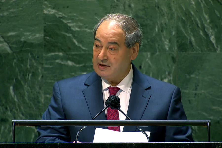 Discurso del Ministro Faisal Mikdad ante la Asamblea General de la ONU | Septiembre 27, 2021
