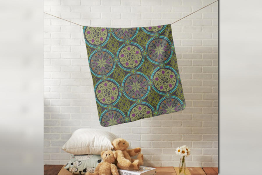 Brocado árabe al estilo damasceno.