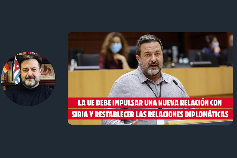 Eurodiputado reclama fin de las sanciones contra Siria
