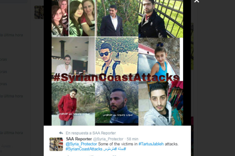 Jóvenes víctimas de los ataques en la costa.