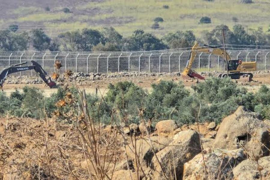 Ocupación israelí construye una línea militar dentro del territorio sirio