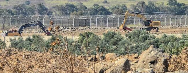 Ocupación israelí construye una línea militar dentro del territorio sirio