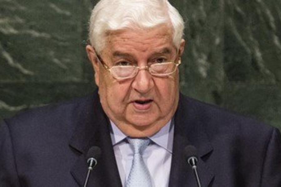El Ministro sirio Walid Al Muallem