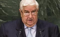 El Ministro sirio Walid Al Muallem