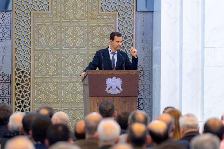 El presidente de la República Árabe Siria diserta ante las autoridades de las Administraciones Locales de todo el país | Damasco, febrero 17, 2019 (Foto SANA).