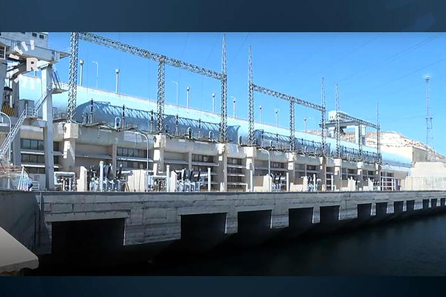 Presa Tishreen, ubicada en el norte sirio en el triángulo entre Alepo, Manbij y Raqqa, en 2021 (Foto: Rudaw) 