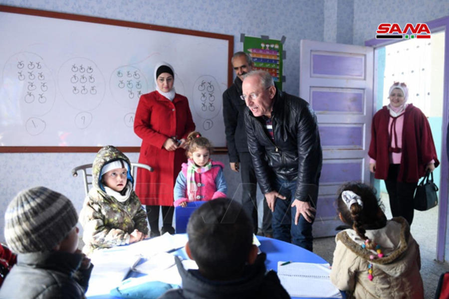 Rehabilitación de escuelas en Alepo