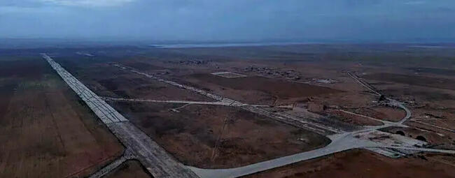 Vista de la base aérea militar de Abu al-Duhur en Idleb (Foto: SANA) 
