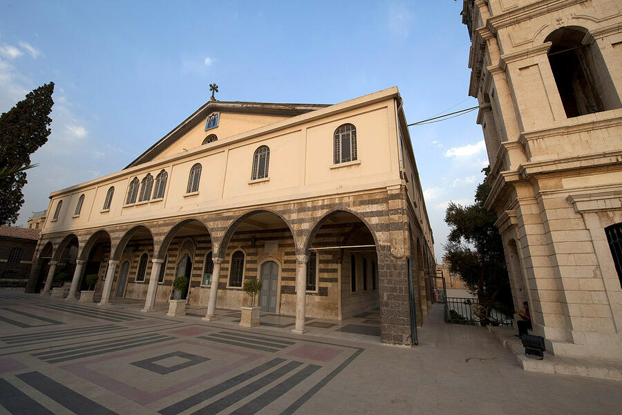 Catedral Mariamita, sede del Patriarcado Ortodoxo Griego en Damasco, de la Arquidiócesis de la Iglesia Católica Apostólica Ortodoxa de Antioquía (Foto: Wikimedia Commons)