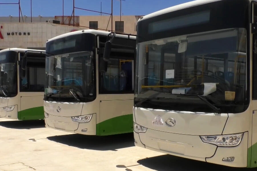 Siria recibe cien autobuses ofrecidos por China (Imagen: Video reporte SANA)
