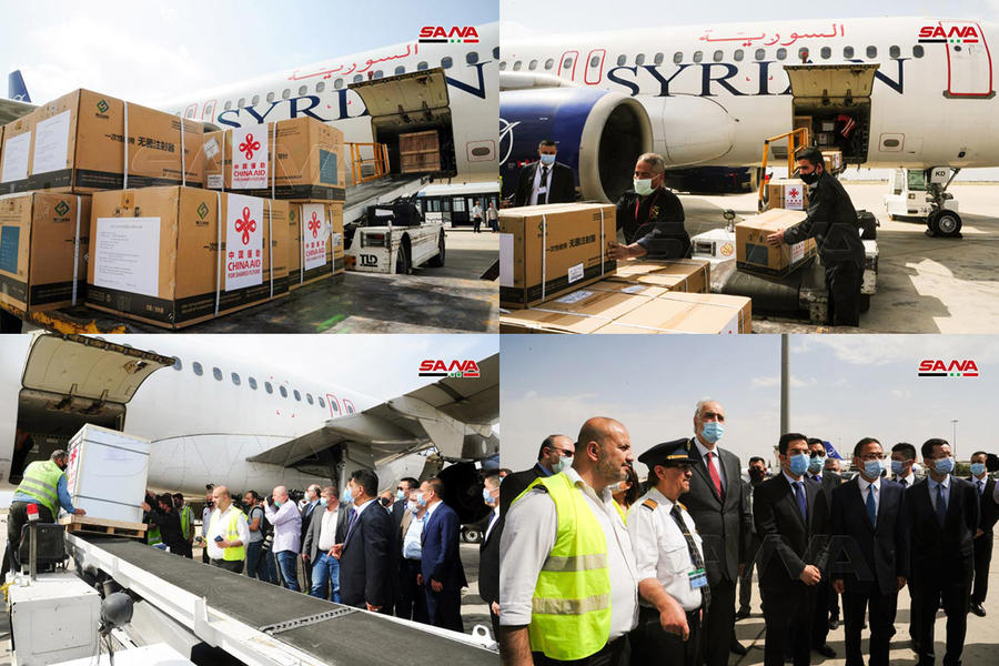 Siria recibe donación de 150 mil vacunas Sinopharm de China | Damasco, Abril 24, 2021 (Fotos: SANA)
