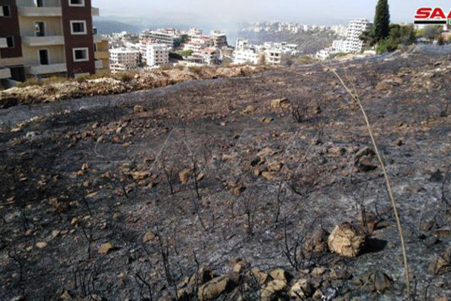 Siria también sufrió incendios las últimas 48 horas