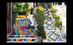 Las escaleras más coloridas del mundo