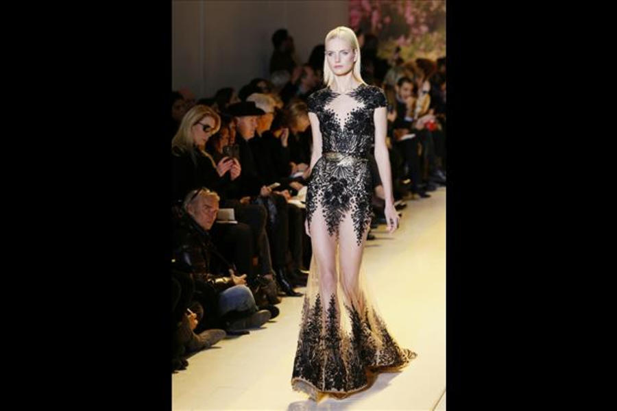 Creación de Zuhair Murad - Alta Costura Prim-Verano 2014. Enero 2014, Paris. (Foto AFP)