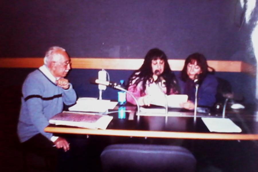 Patria Árabe - junto a su hija Marcela y Lucy Saavedra (locutora)