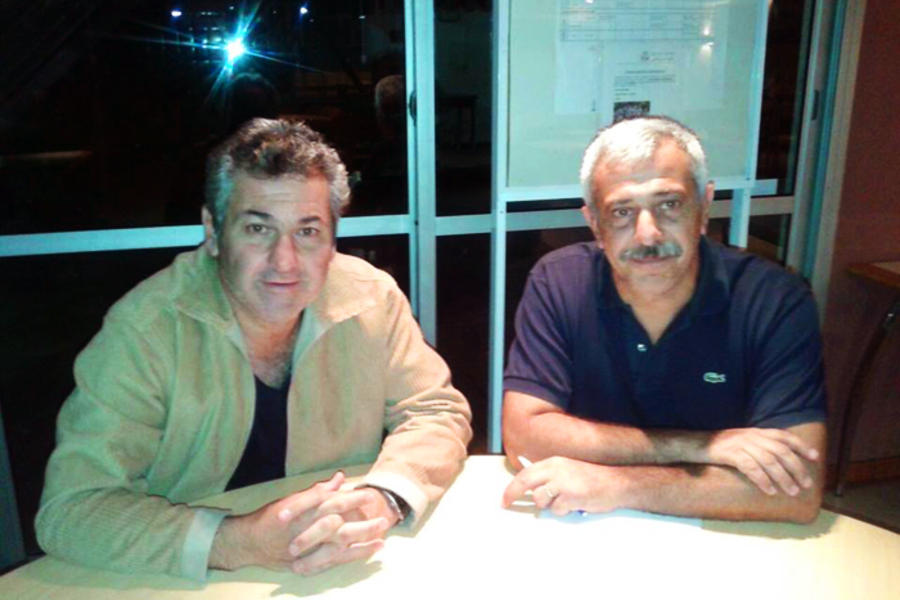 Roberto Saba y Claudio De Bas (Vicepresidente 1º y Sec. Gral. del Club Sirio Libanés de Bs. As.)